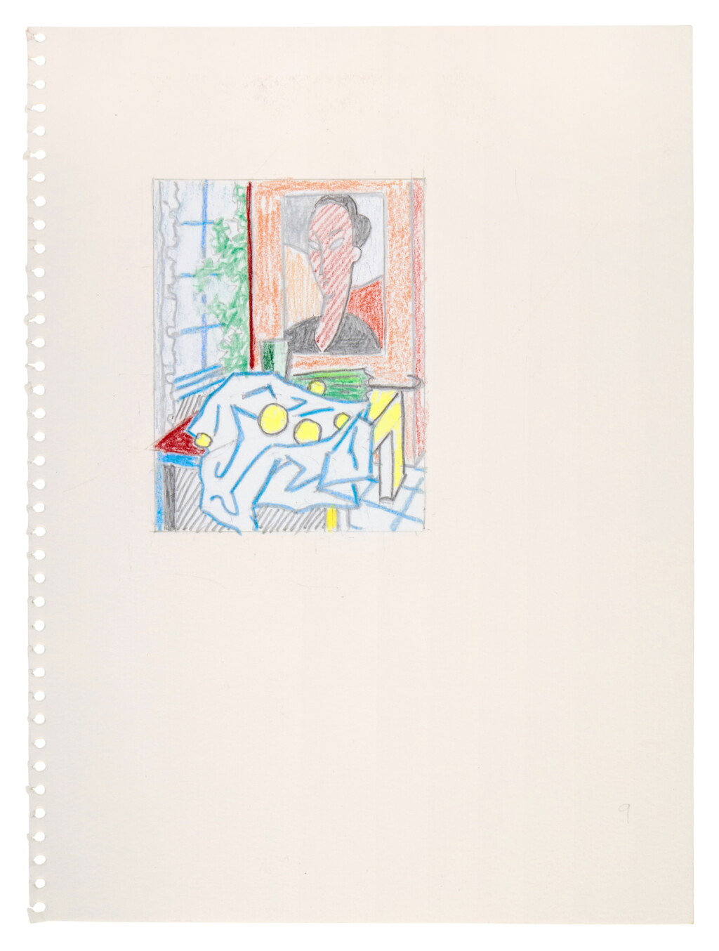 View full screen - View 1 of Lot 402. Still Life with Portrait of a Woman (Study).