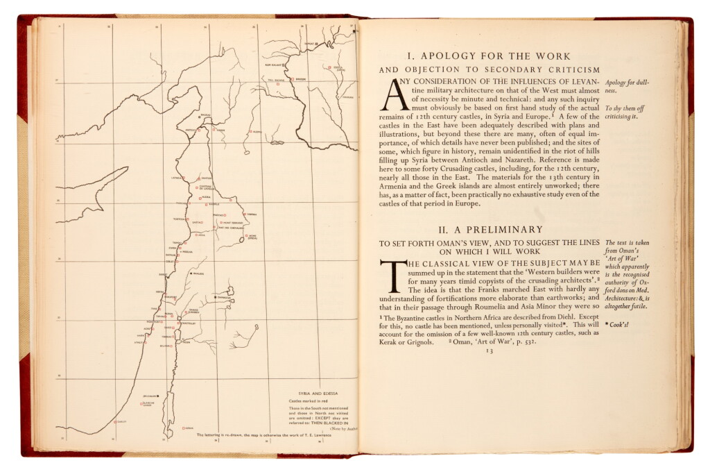 View full screen - View 1 of Lot 340. T.E. Lawrence | Seven Pillars of Wisdom, and Crusader Castles, 1935-36, 2 volumes.