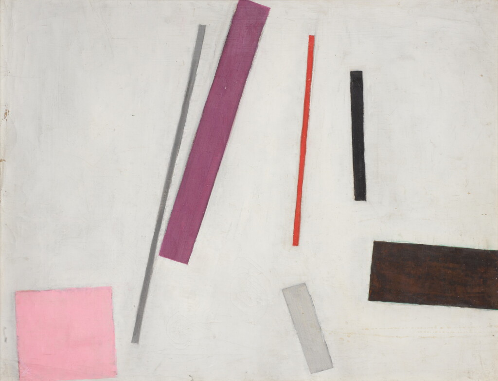 View full screen - View 1 of Lot 177. Untitled (Composition With Pink Square).