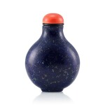 A Lapis Lazuli Snuff Bottle Qing Dynasty, 18th - 19th Century | 清十八至十九世紀 青金石鼻煙壺
