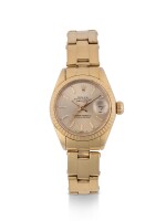 ROLEX | DATEJUST, REF 6917 YELLOW GOLD WRISTWATCH WITH DATE AND BRACELET CIRCA 1975