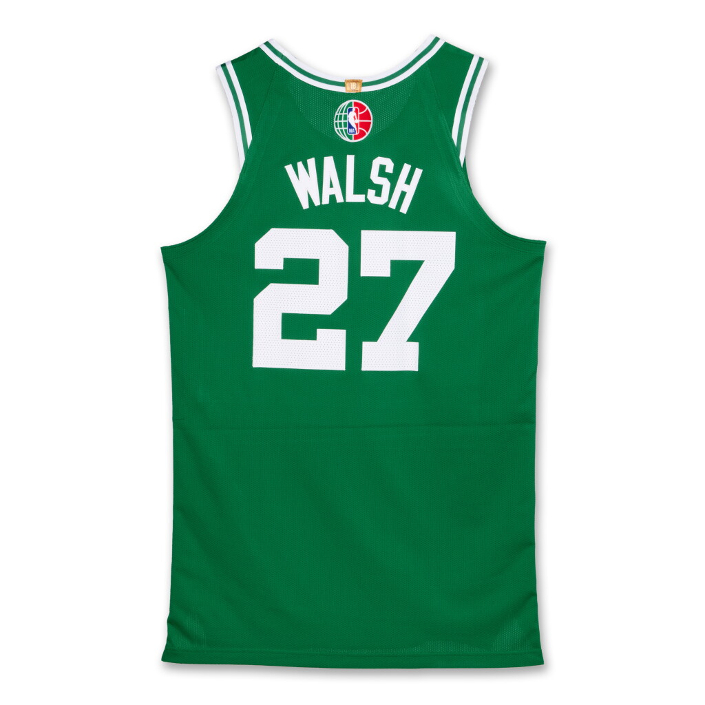 View full screen - View 1 of Lot 76. Jordan Walsh ‘Abu Dhabi Games’ Boston Celtics 2024-2025 Game Worn Icon Edition Jersey | Matched to 2 Games .