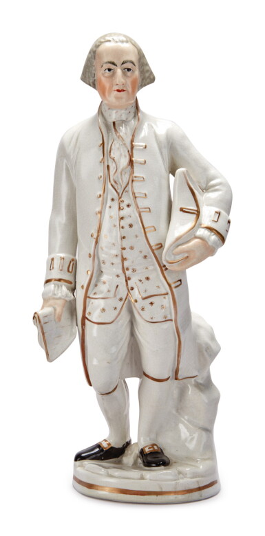 View full screen - View 1 of Lot 90. Staffordshire Large Figure of George Washington circa 1860.