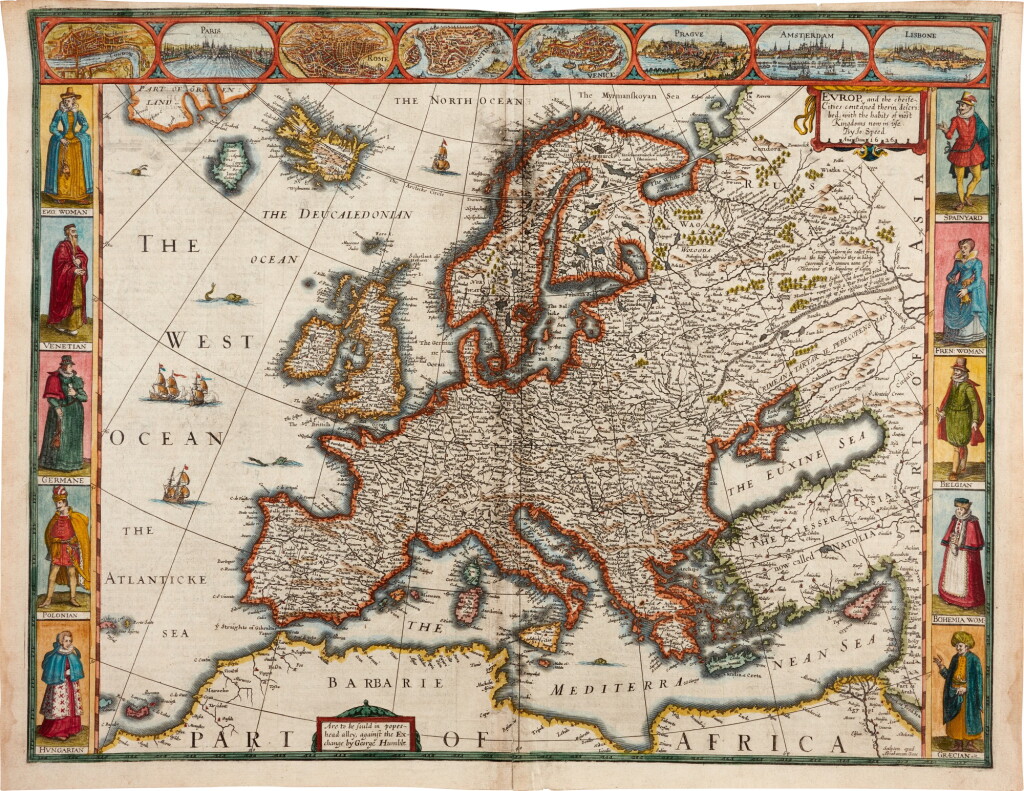 View full screen - View 1 of Lot 31. EUROPE | A collection of seven maps, 16th- and 17th-century.