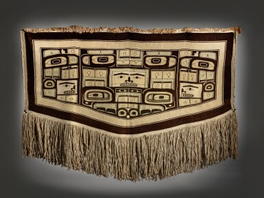 View full screen - View 1 of Lot 72. Tlingit Ceremonial Robe (Chilkat Blanket).