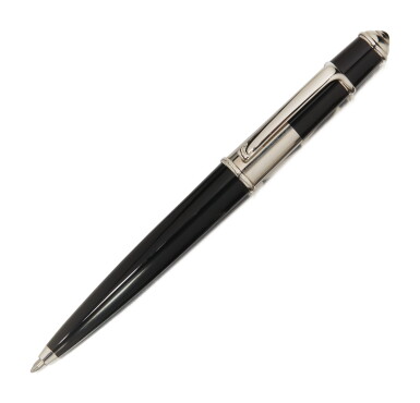 View full screen - View 1 of Lot 127. CARTIER | A PALLADIUM PLATED AND BLACK LACQUER BALLPOINT PEN, CIRCA 2003.