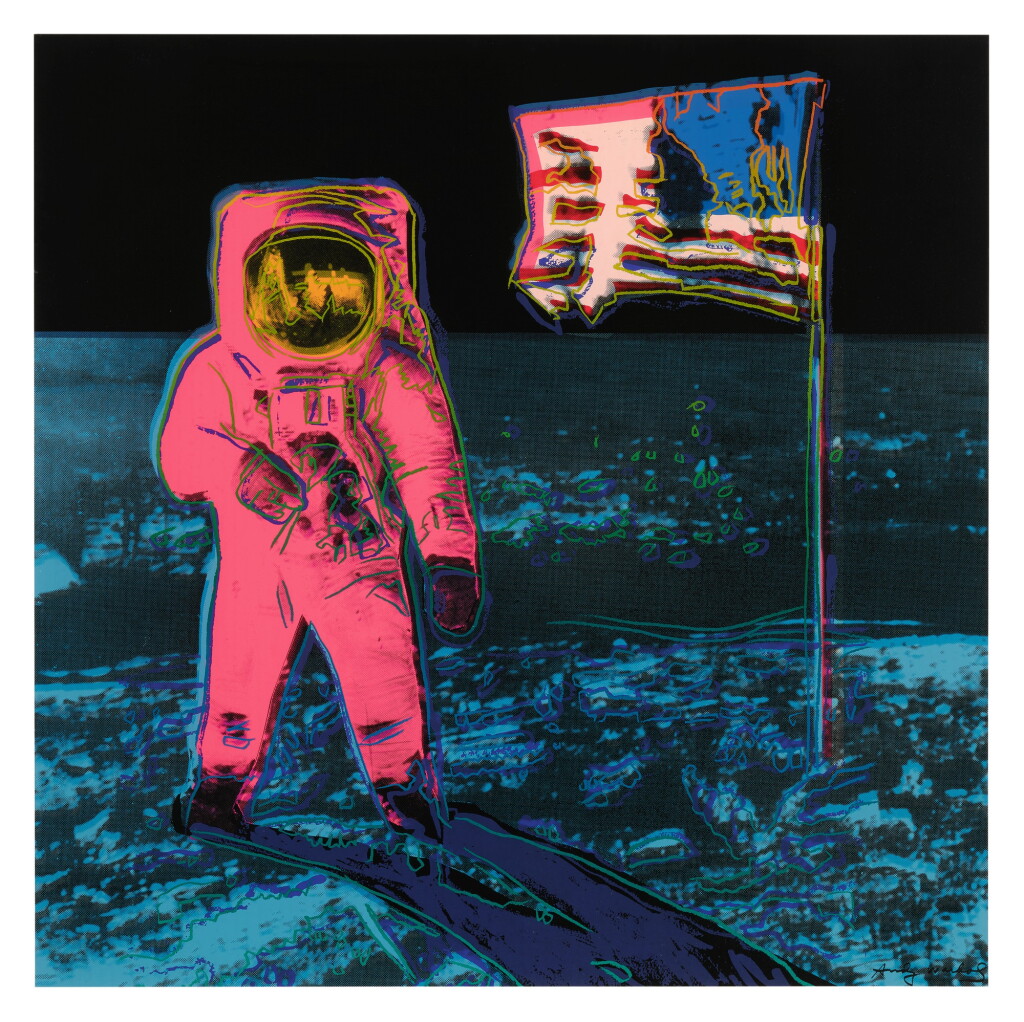 View full screen - View 1 of Lot 119. ANDY WARHOL | MOONWALK (FELDMAN & SCHELLMANN II.405).