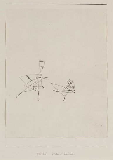 View full screen - View 1 of Lot 210. Fliehende Mädchen (Fleeing Girl).