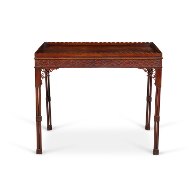 View full screen - View 1 of Lot 309. An Early George III Mahogany Silver Table, Circa 1765.