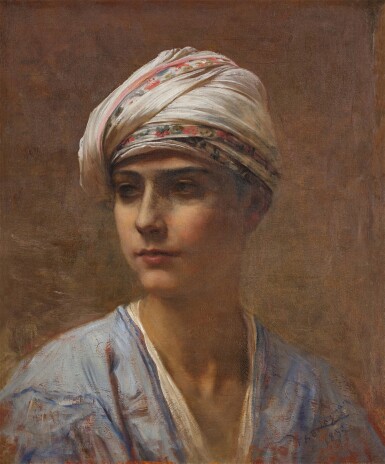 View full screen - View 1 of Lot 846. Young Man in a Turban.