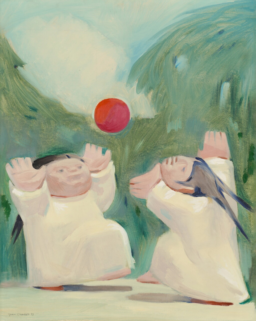 View full screen - View 1 of Lot 2292. Playing Ball.