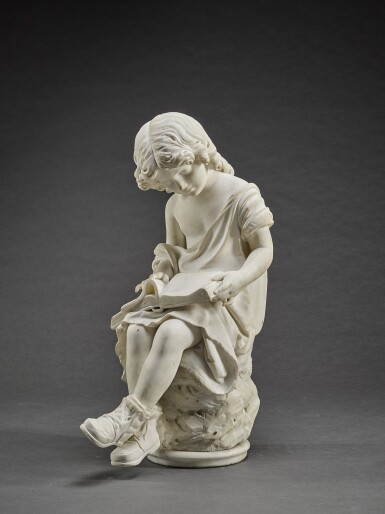 View full screen - View 1 of Lot 84. Girl reading.