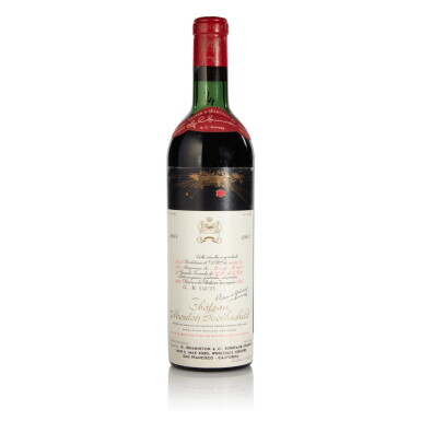 View full screen - View 1 of Lot 41. Château Mouton Rothschild 1961 (1 BT).