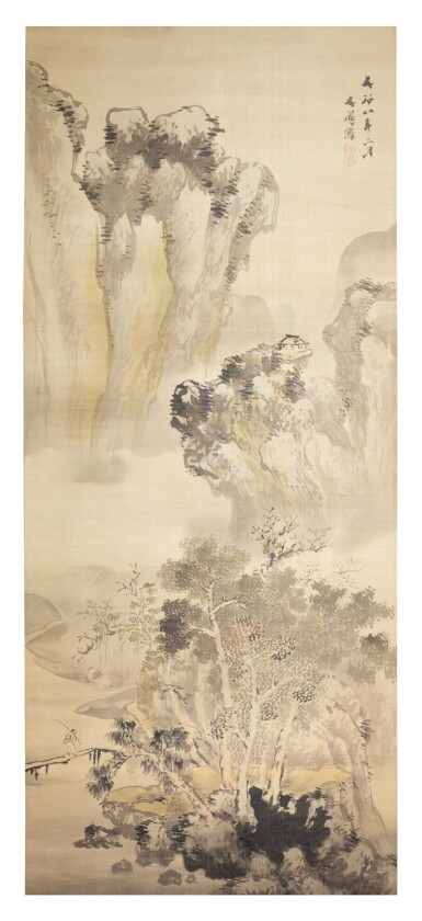 View full screen - View 1 of Lot 70. Tani Buncho (1763-1841) | A hanging scroll | Edo Period, 19th Century.