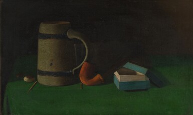 View full screen - View 1 of Lot 41. Still Life with Pipe and Stein.