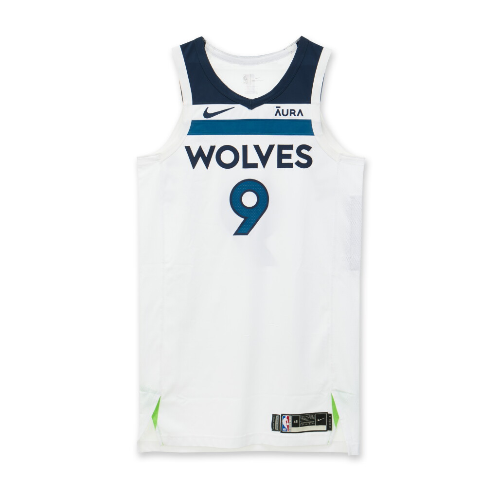 View full screen - View 1 of Lot 10. Nickeil Alexander-Walker Minnesota Timberwolves 2023-2024 Kia NBA Tip-Off Game Worn Association Edition Jersey | Matched to 2 Games.