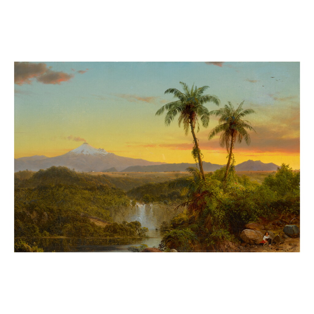 View full screen - View 1 of Lot 36. FREDERIC EDWIN CHURCH | SOUTH AMERICAN LANDSCAPE.