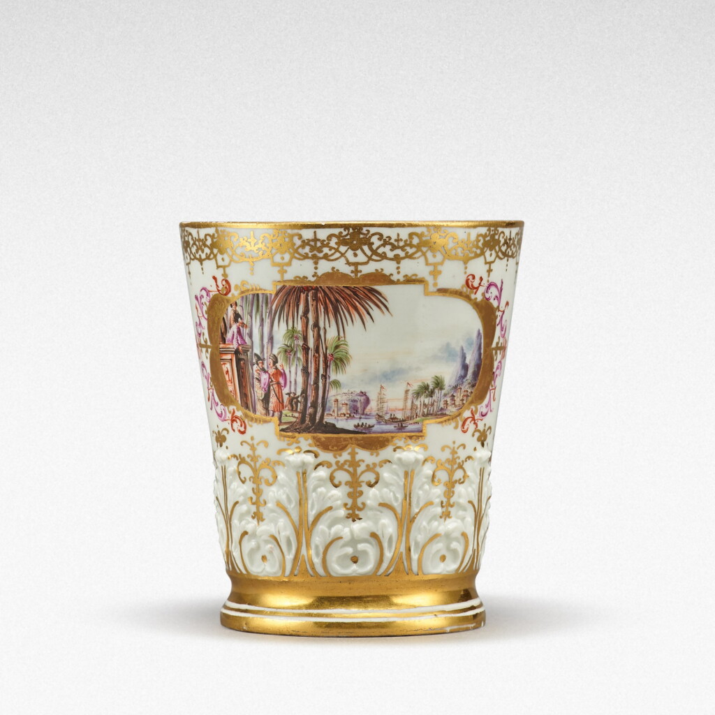 View full screen - View 1 of Lot 95. A Meissen beaker, Circa 1725 .