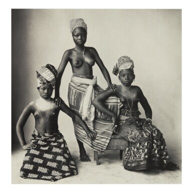 View full screen - View 1 of Lot 221. IRVING PENN | '3 DAHOMEY GIRLS'.