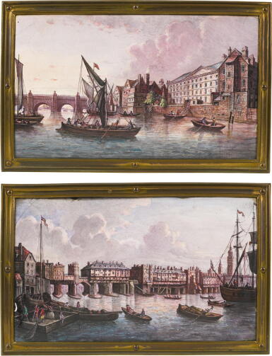 View full screen - View 1 of Lot 60. A PAIR OF RECTANGULAR PAINTED ENAMEL PLAQUES, LATE 19TH CENTURY.