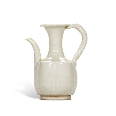 View full screen - View 1 of Lot 174. A miniature 'Ding' lobed ewer, Northern Song dynasty | 北宋 定窰瓜棱式小執壺.