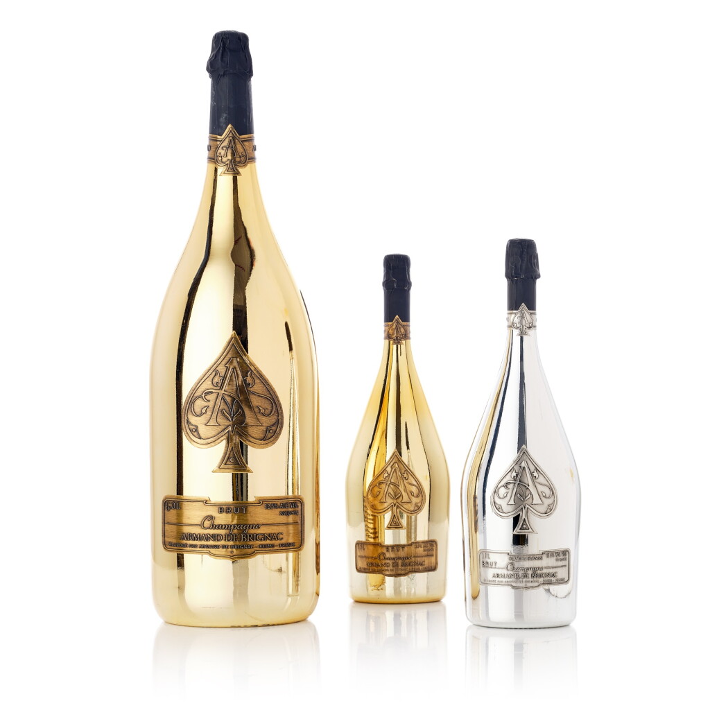View full screen - View 1 of Lot 8250. Armand de Brignac, Ace of Spades Silver Blanc de Blancs NV (1 MAG).