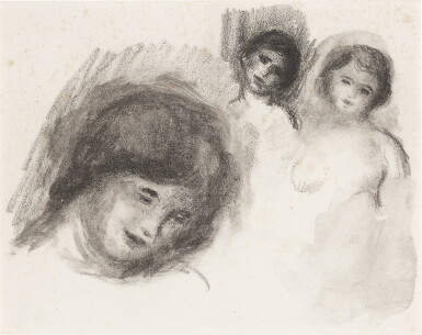 View full screen - View 1 of Lot 539. Pierre aux trois croquis, from L'Album des douze lithographies originales.