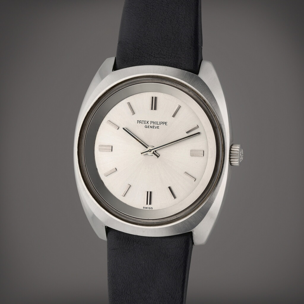 View full screen - View 1 of Lot 341. Reference 3579-1 | A stainless steel wristwatch, Circa 1970.