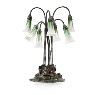 View full screen - View 1 of Lot 5. Seven-Light Lily table lamp, circa 1910.