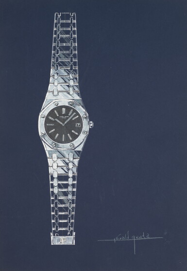 View full screen - View 1 of Lot 1. Original prototype design of the Audemars Piguet Royal Oak with accompanying NFT Circa 1972.