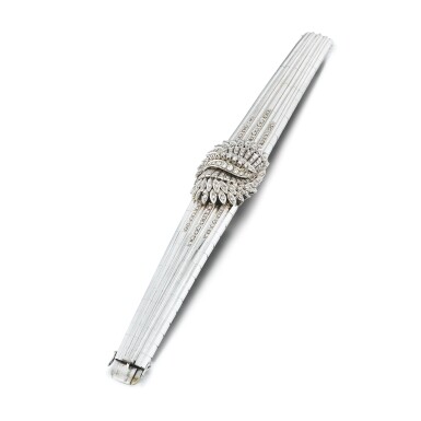 View full screen - View 1 of Lot 336. Bracelet diamants | Diamond bracelet.