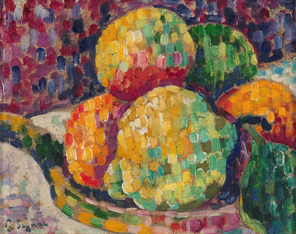 View full screen - View 1 of Lot 108. Nature morte. Coing et oranges.