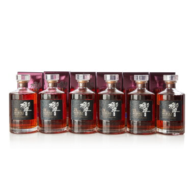 View full screen - View 1 of Lot 6215. 響 Hibiki 21 Year Old 43.0 abv NV (6 BT70).