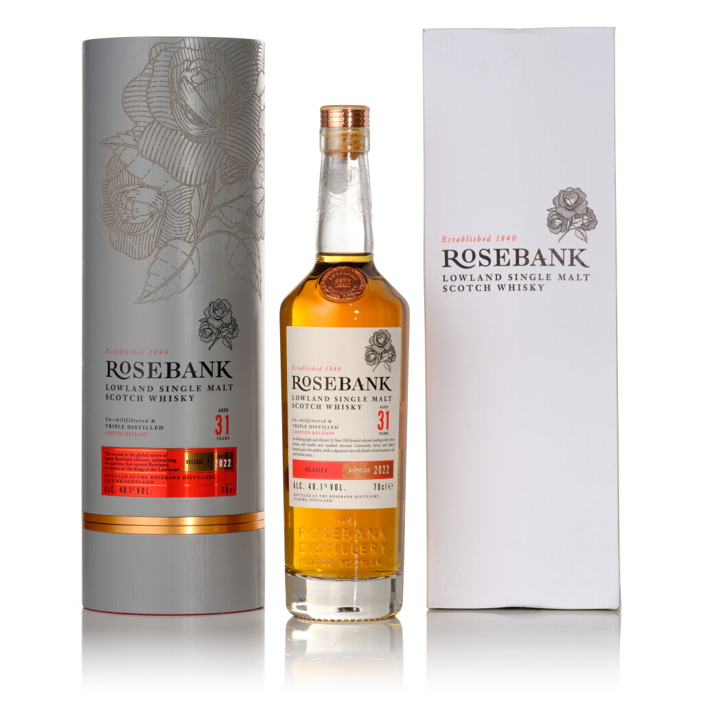 View full screen - View 1 of Lot 107. Rosebank 31 Year Old 48.1 abv NV (1 Bottle 70cl).