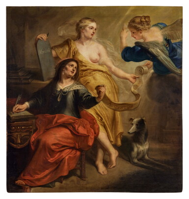 View full screen - View 1 of Lot 65. Allegory of the Glorification of Augustus Ceasar.