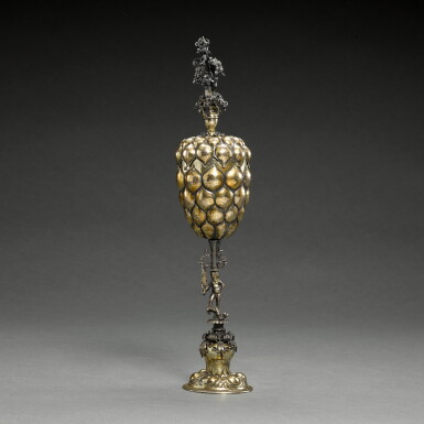View full screen - View 1 of Lot 116. German, Nuremberg, circa 1630 | Covered cup (Traubenpokal).