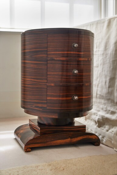 View full screen - View 1 of Lot 144. Pair of "Tournicol" Side Tables.