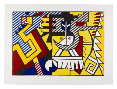View full screen - View 1 of Lot 586. American Indian Theme VI, from the American Indian Theme series.