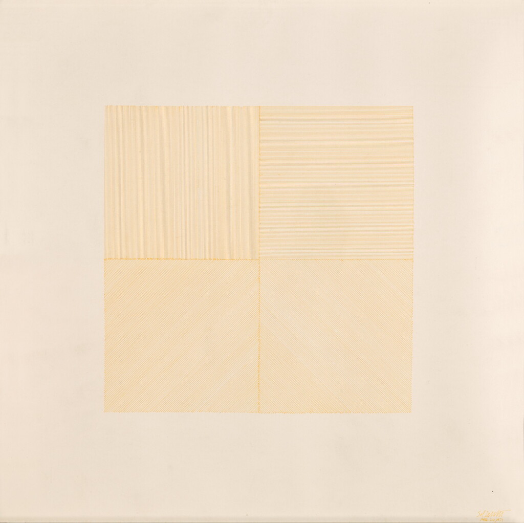 View full screen - View 1 of Lot 253. SOL LEWITT | LINES IN FOUR DIRECTIONS.