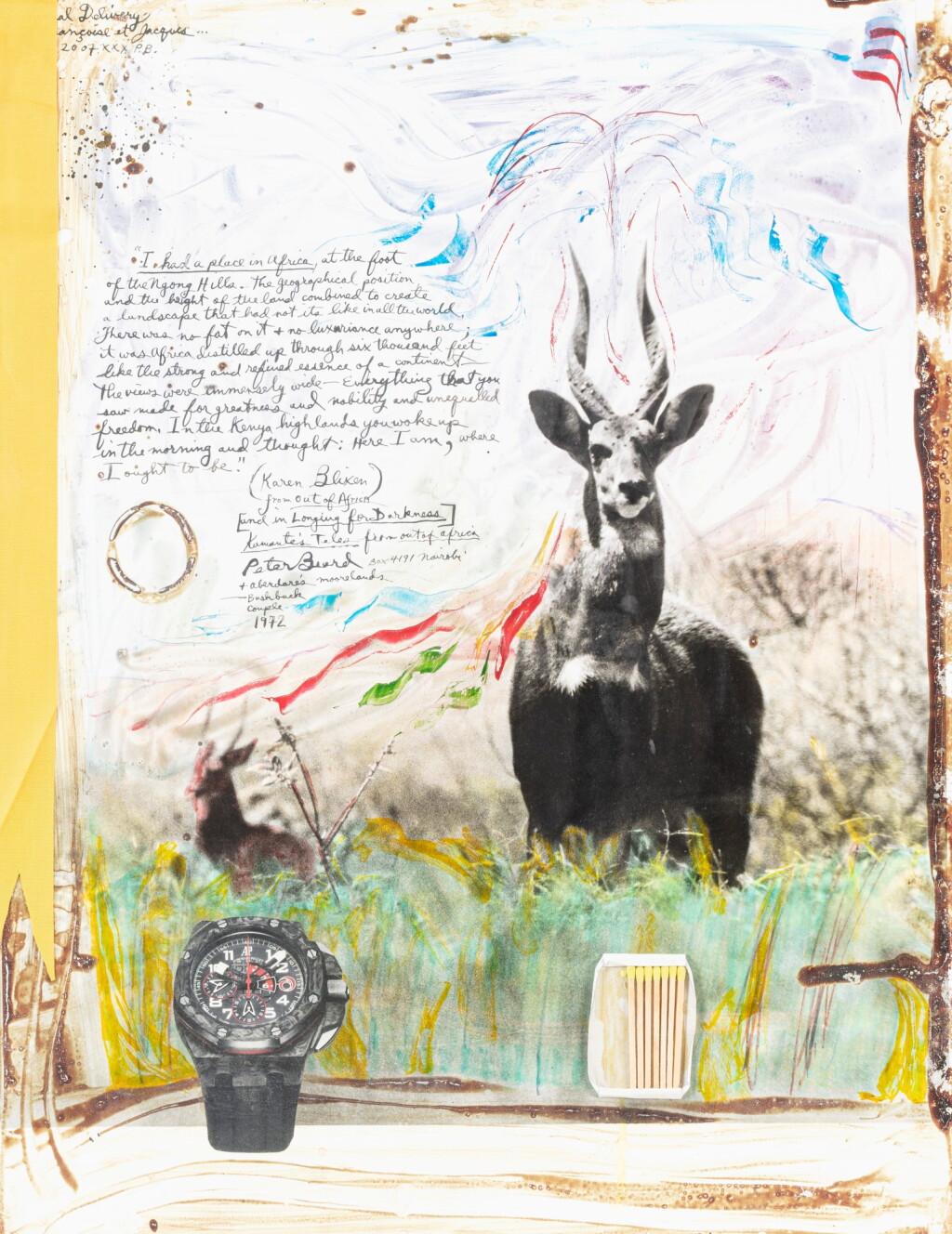 View full screen - View 1 of Lot 203. Large Horned Bushbuck, ca 1975.