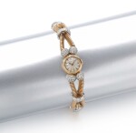 LADY'S GOLD AND DIAMOND WRISTWATCH | JAEGER LECOULTRE
