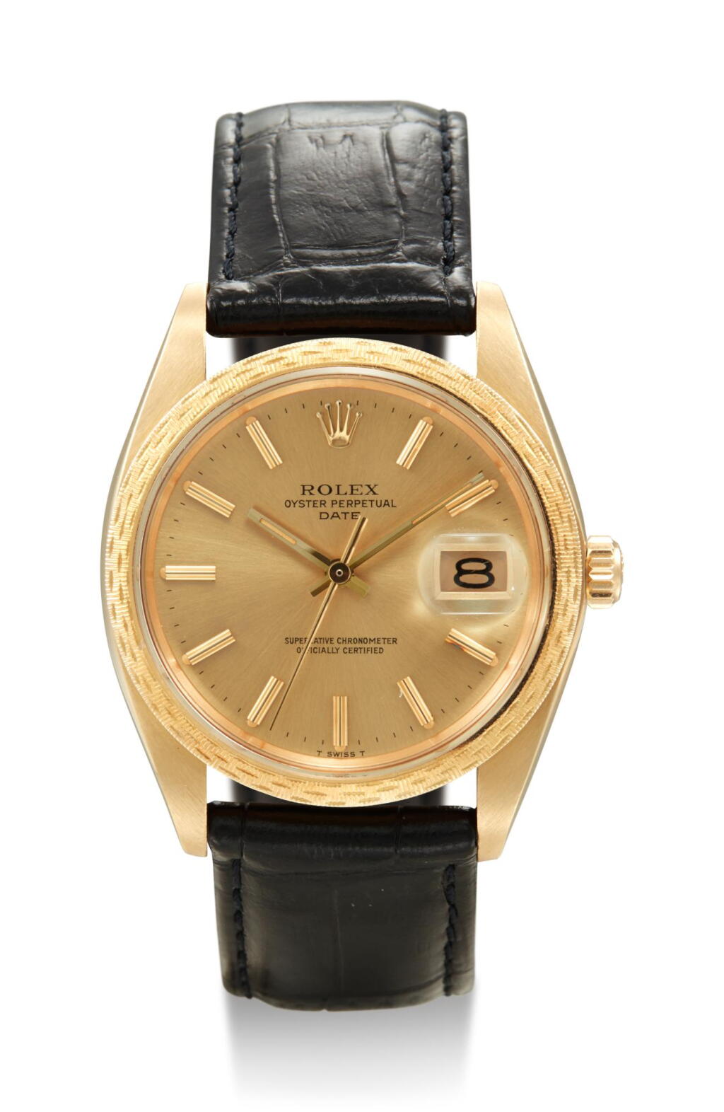 View full screen - View 1 of Lot 8052. ROLEX | DATE, REFERENCE 1514, A YELLOW GOLD WRISTWATCH WITH DATE, CIRCA 1948.