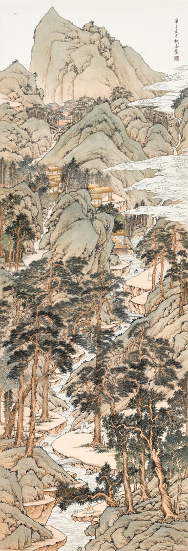View full screen - View 1 of Lot 2602. 魏嘉瑩 春山幽居 | Wei Chia-ying, Hermitage in Spring Mountains.