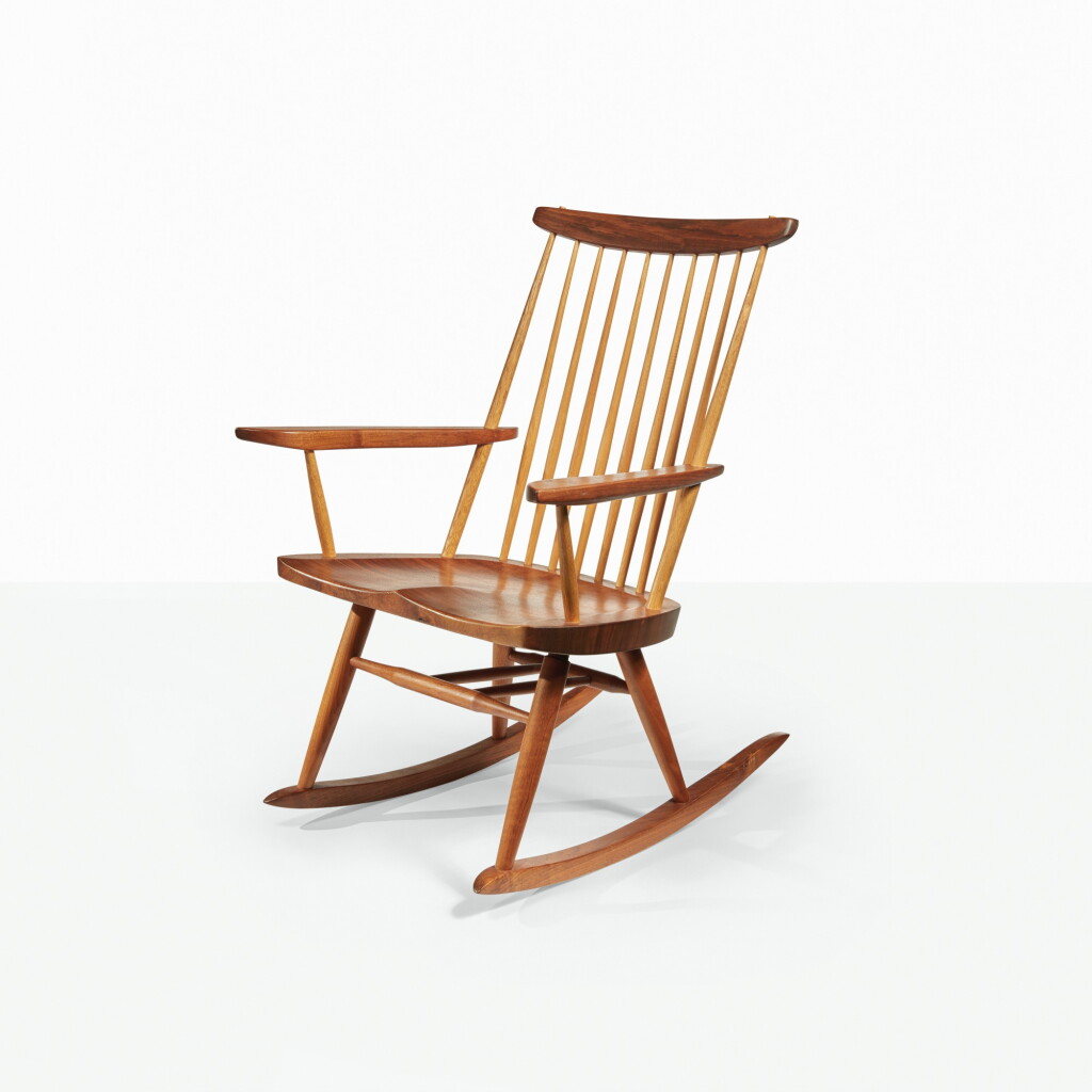 View full screen - View 1 of Lot 113. GEORGE NAKASHIMA | "HOST NEW CHAIR" ROCKER.