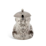 A Victorian Chinoiserie Silver Mustard Pot, Richard Sibley, London, 1869