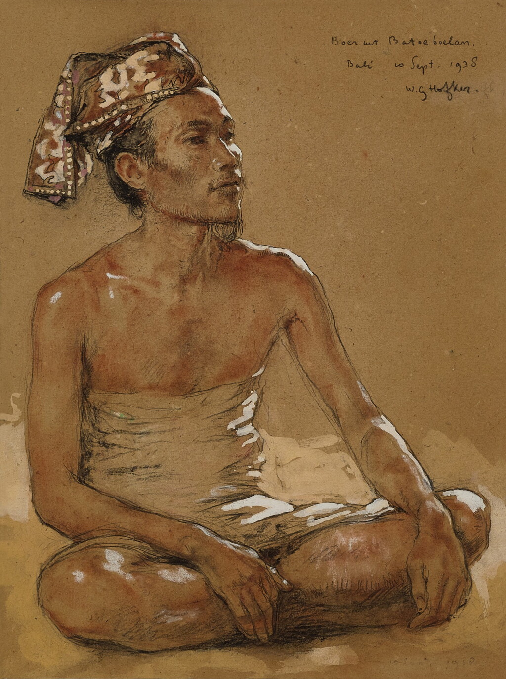 View full screen - View 1 of Lot 4554. Boer uit Batoeboelan (Farmer from Batubulan) | 來自巴圖布蘭的農民.