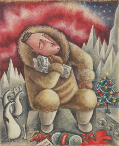 View full screen - View 1 of Lot 19. MIGUEL COVARRUBIAS | ADMIRAL RICHARD E. BYRD.