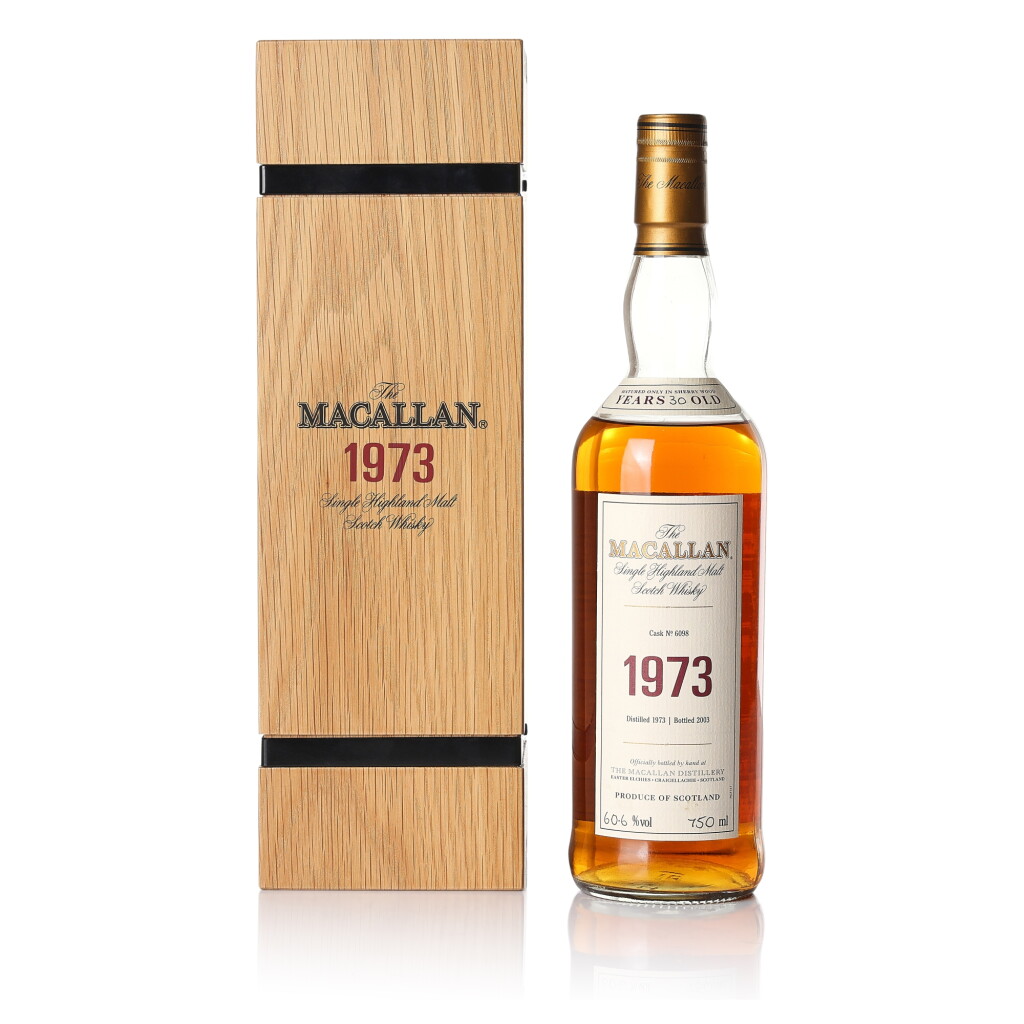 View full screen - View 1 of Lot 6014. The Macallan Fine Rare 30 Year Old 60.6 abv 1973 (1 BT75).