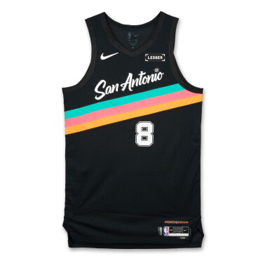View full screen - View 1 of Lot 17. Kelly Olynyk San Antonio Spurs 2026 NBA Playoffs Western Conference Round 1 Game Issued City Edition Jersey | Game 1.