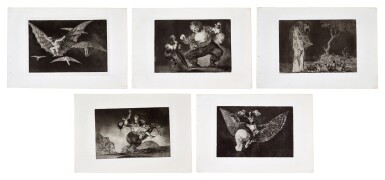 View full screen - View 1 of Lot 572. Los Proverbios (Delteil 202-219; Harris 248-265).